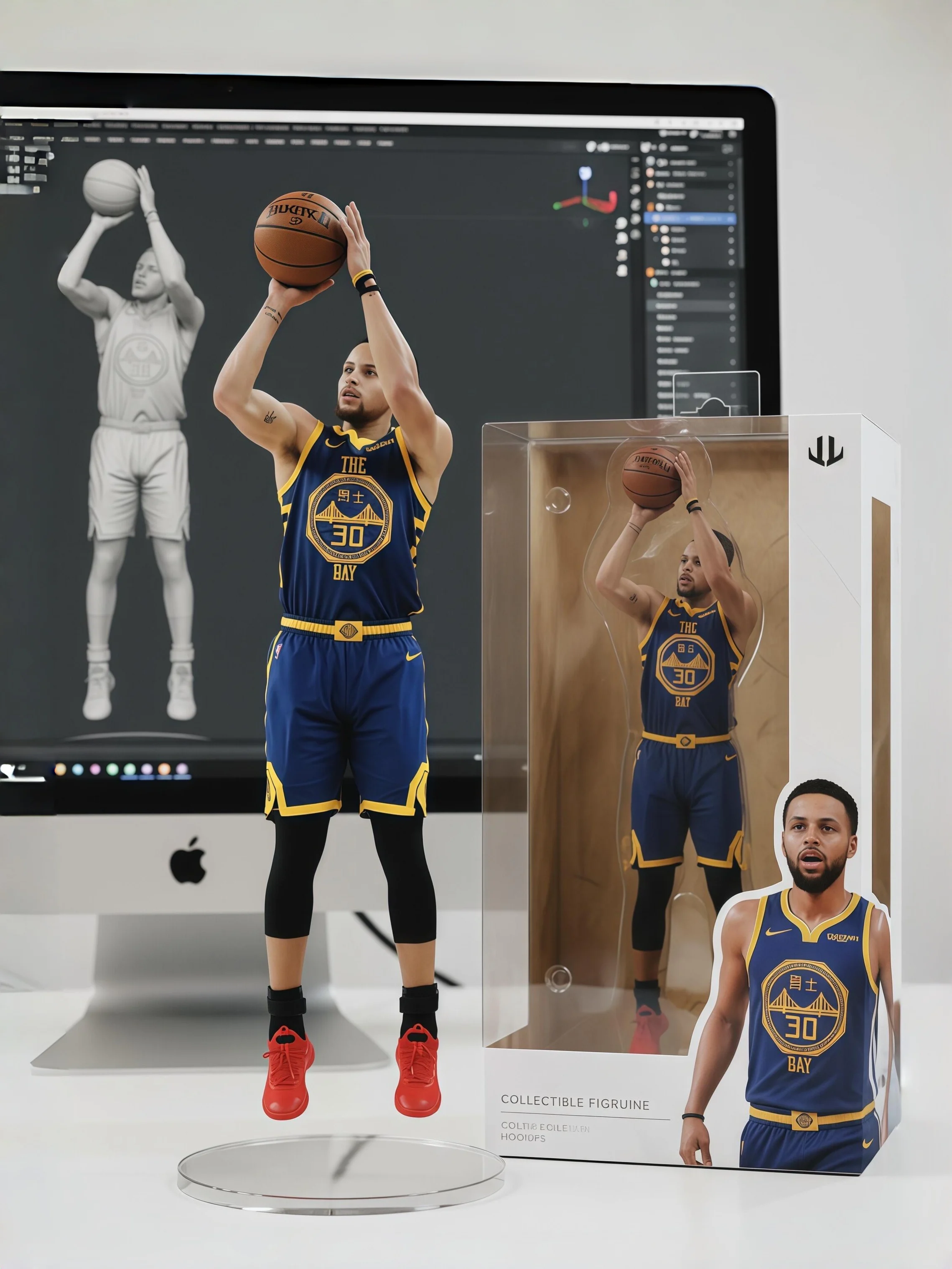 🏀NBA Three-point King: Stephen Curry Figurine